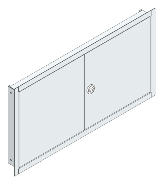 MEHLER - UP-Verteilertürrahmen,ALU IP44 außen B1006xH539xT85mm