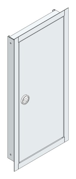 MEHLER - UP-Verteilertürrahmen,ALU IP44 außen B381xH789xT85mm