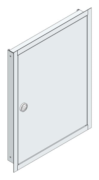 MEHLER - UP-Verteilertürrahmen,ALU IP44 außen B596xH789xT85mm