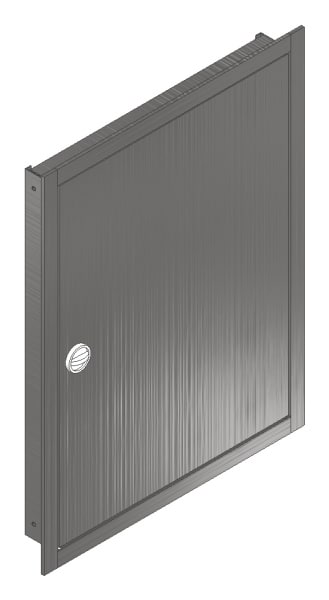 MEHLER - UP-Verteilertürrahmen,NIRO/V2A außen B596xH789xT85mm