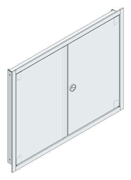 MEHLER - UP-Verteilertürrahmen, IP30+Tür außen B1006xH789xT85mm