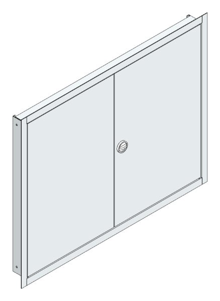 MEHLER - UP-Verteilertürrahmen,ALU IP30 außen B1006xH789xT85mm