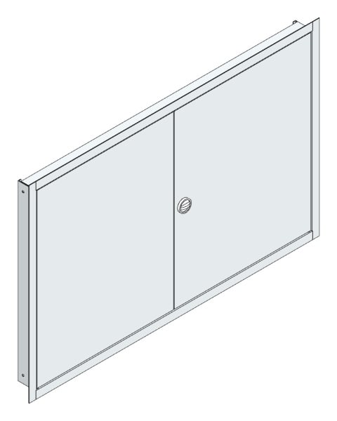 MEHLER - UP-Verteilertürrahmen,ALU IP30 außen B1216xH789xT85mm