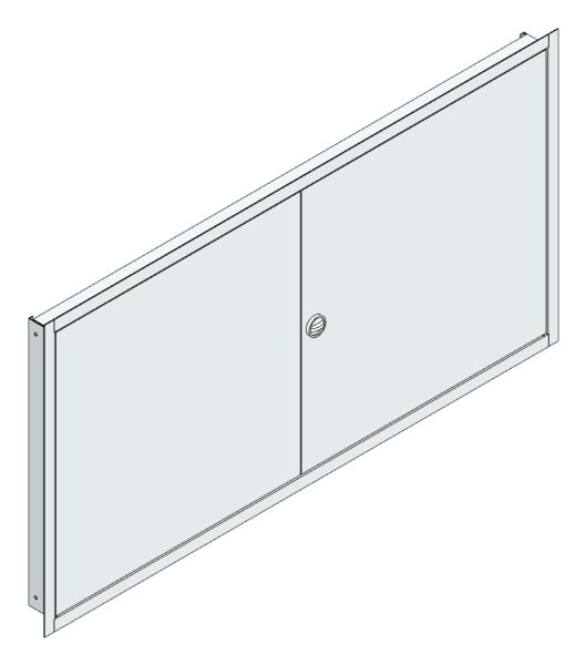 MEHLER - UP-Verteilertürrahmen,ALU IP44 außen B1501xH789xT85mm