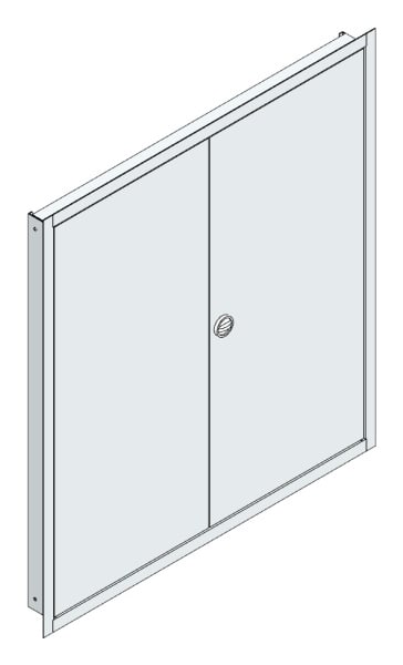 MEHLER - UP-Verteilertürrahmen,ALU IP44 außen B1006xH1089xT85mm