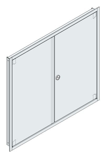 MEHLER - UP-Verteilertürrahmen, IP44+Tür außen B1216xH1089xT85mm