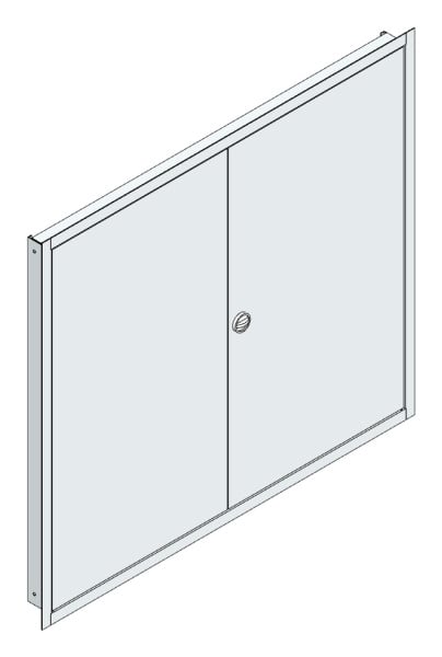 MEHLER - UP-Verteilertürrahmen,ALU IP44 außen B1216xH1089xT85mm
