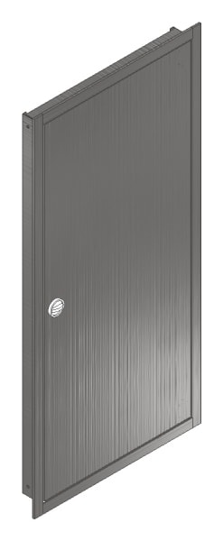 MEHLER - UP-Verteilertürrahmen,NIRO/V2A außen B596xH1239xT85mm
