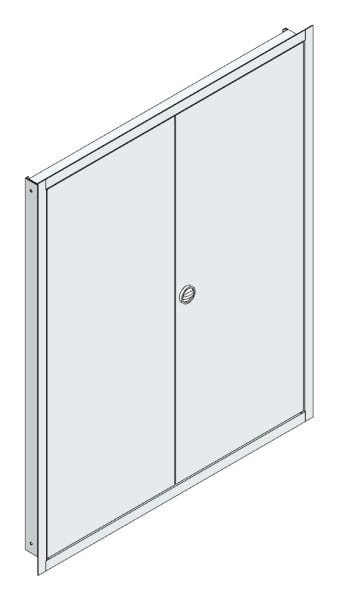 MEHLER - UP-Verteilertürrahmen,ALU IP30 außen B1006xH1239xT85mm