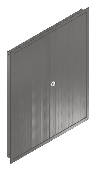 MEHLER - UP-Verteilertürrahmen,NIRO/V2A außen B1006xH1239xT85mm
