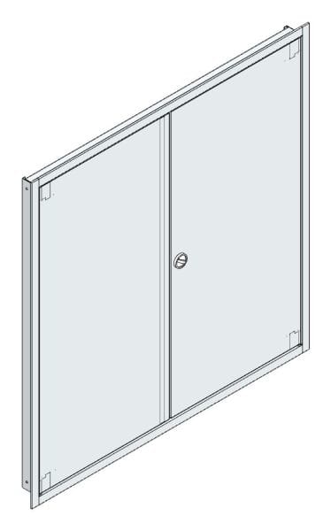 MEHLER - UP-Verteilertürrahmen, IP30+Tür außen B1216xH1239xT85mm