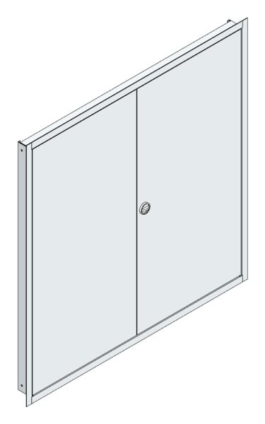 MEHLER - UP-Verteilertürrahmen,ALU IP44 außen B1216xH1239xT85mm