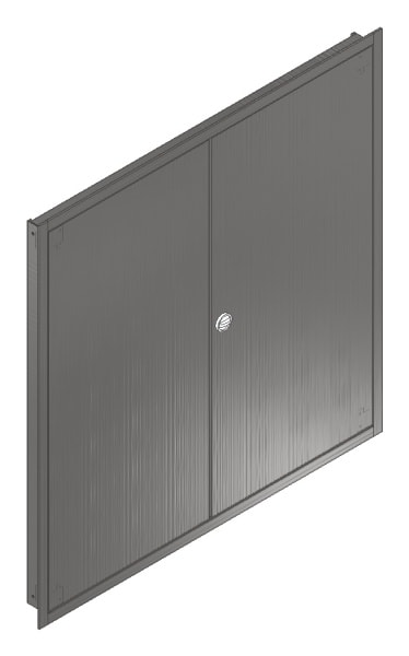 MEHLER - UP-Verteilertürrahmen,NIRO/V2A außen B1216xH1239xT85mm