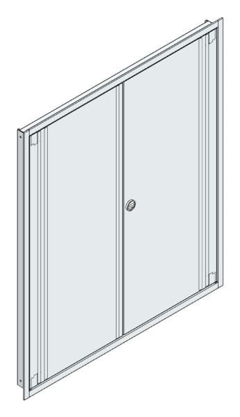 MEHLER - UP-Verteilertürrahmen, IP30+Tür außen B1216xH1414xT85mm