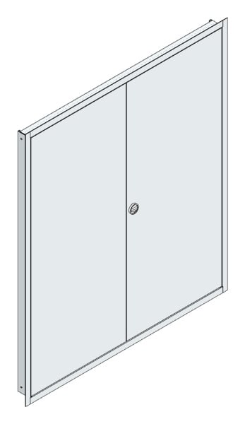 MEHLER - UP-Verteilertürrahmen,ALU IP44 außen B1216xH1414xT85mm
