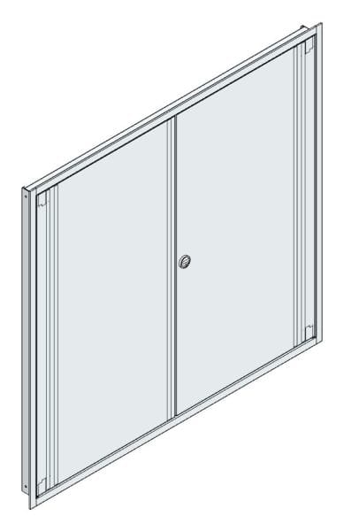 MEHLER - UP-Verteilertürrahmen, IP44+Tür außen B1501xH1414xT85mm