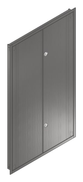 MEHLER - UP-Verteilertürrahmen,NIRO/V2A außen B1006xH1714xT85mm