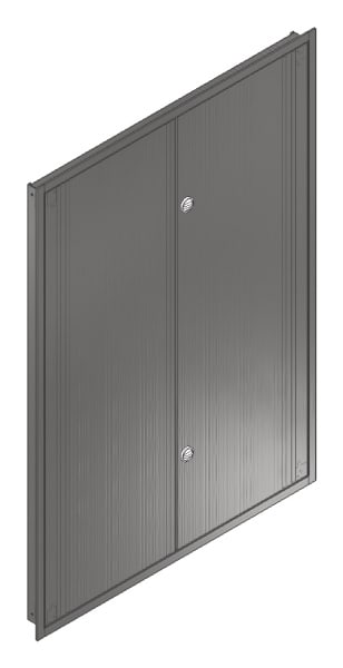 MEHLER - UP-Verteilertürrahmen,NIRO/V2A außen B1216xH1714xT85mm