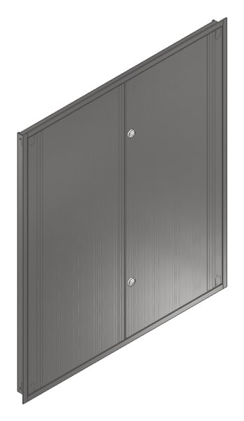 MEHLER - UP-Verteilertürrahmen,NIRO/V2A außen B1501xH1714xT85mm