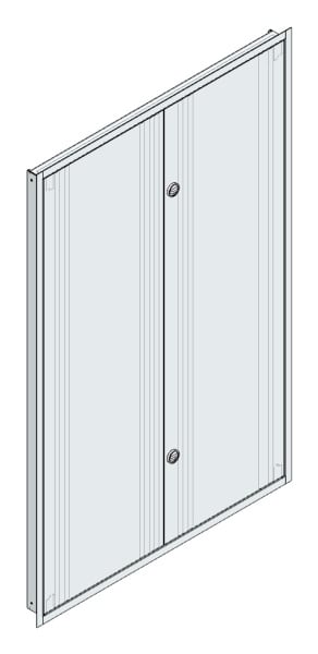 MEHLER - UP-Verteilertürrahmen,ALU IP44 außen B1216xH1864xT85mm