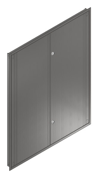 MEHLER - UP-Verteilertürrahmen,NIRO/V2A außen B1501xH1864xT85mm