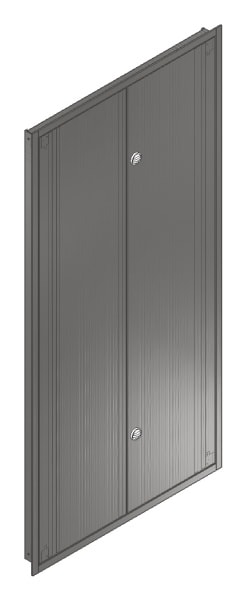 MEHLER - UP-Verteilertürrahmen,NIRO/V2A außen B1006xH2039xT85mm