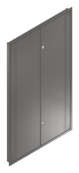 MEHLER - UP-Verteilertürrahmen,NIRO/V2A außen B1216xH2039xT85mm