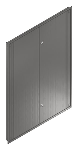 MEHLER - UP-Verteilertürrahmen,NIRO/V2A außen B1501xH2039xT85mm