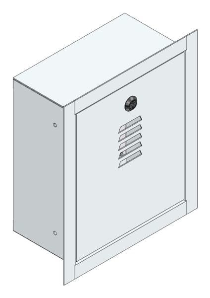 MEHLER - UP-Antennenverteiler Alu m. Mo B310xH360xT170mm inkl. Schloss