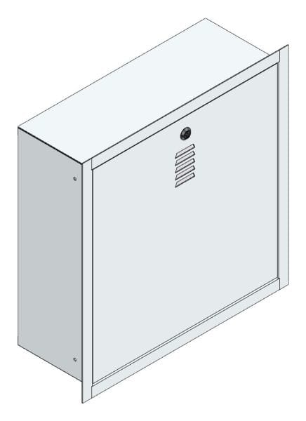 MEHLER - UP-Antennenverteiler Alu m. Mo B610xH610xT240mm inkl. Schloss