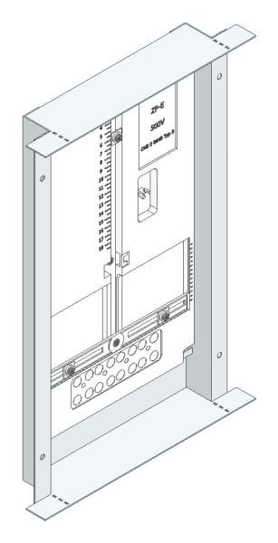 MEHLER - Zählerwanne m. 1 Zählerplatte Einbaumaß B260xH425mm 1ZP
