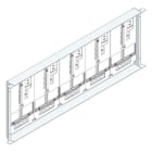 MEHLER - Zählerwanne m. 5 Zählerplatten Einbaumaß B1095xH400mm 5ZP