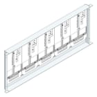 MEHLER - Zählerwanne m. 5 Zählerplatten Einbaumaß B1095xH425mm 5ZP