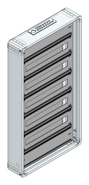 MEHLER - AP-Installations-Flachverteiler, 110TE m.RW, B565xH1055xT130mm