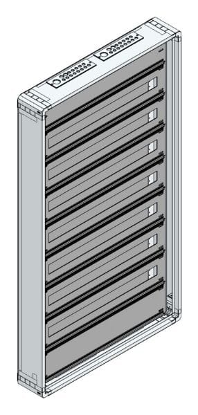 MEHLER - AP-Installations-Flachverteiler, 238TE m.RW, B765xH1380xT130mm