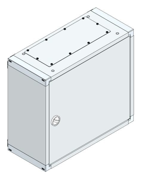 MEHLER - AP-Wandverteiler mit RW +Tür außen B575xH515xT250mm