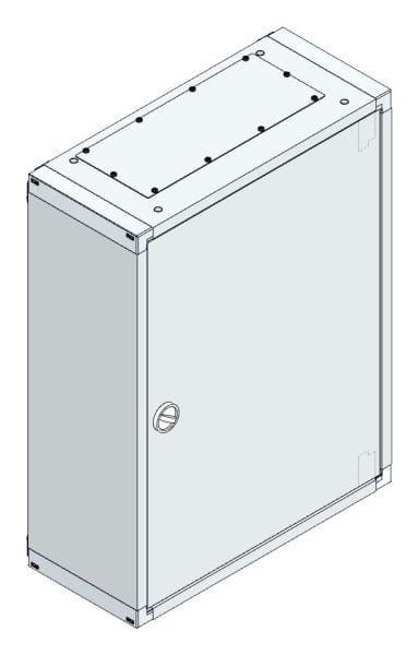 MEHLER - AP-Wandverteiler mit RW +Tür außen B575xH765xT250mm