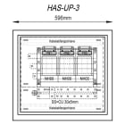 MEHLER - Hausanschlusskasten UP Nische B590xH530xT245