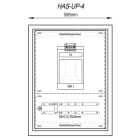 MEHLER - Hausanschlusskasten UP Nische B590xH780xT245