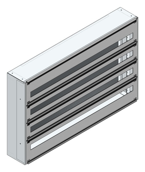 MEHLER - Masken-Sicherungsv., m. RW Nischenm. B1135xH710xT175mm 4EBS