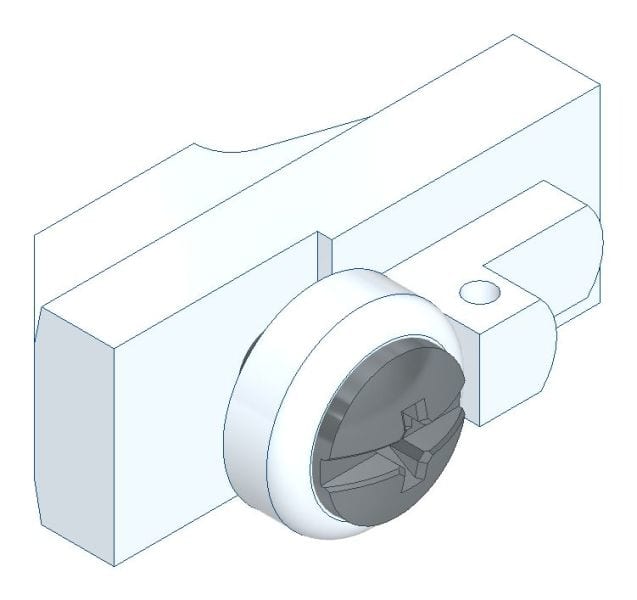MEHLER - Schubklemmen mit Schraube normal f. Blende