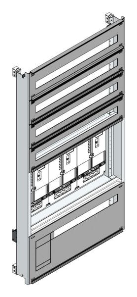 MEHLER - Zählerverteilereinsatz,3ZP, OÖ,Salzburg TN-Netz, Einsatzmaß B705xH1325mm