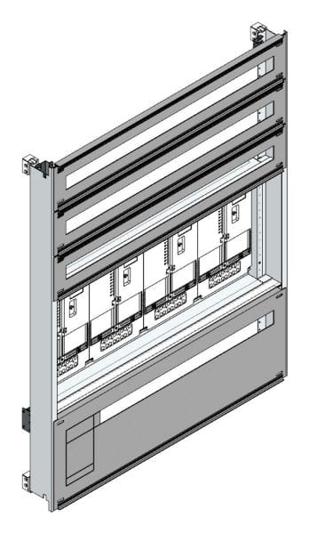 MEHLER - Zählerverteilereinsatz,4ZP, OÖ,Salzburg TN-Netz, Einsatzmaß B915xH1150mm