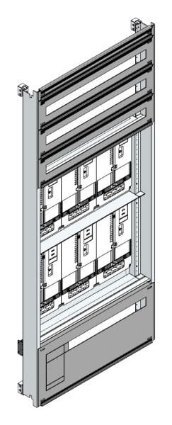 MEHLER - Zählerverteilereinsatz,6ZP, OÖ,Salzburg TN-Netz, Einsatzmaß B705xH1625mm