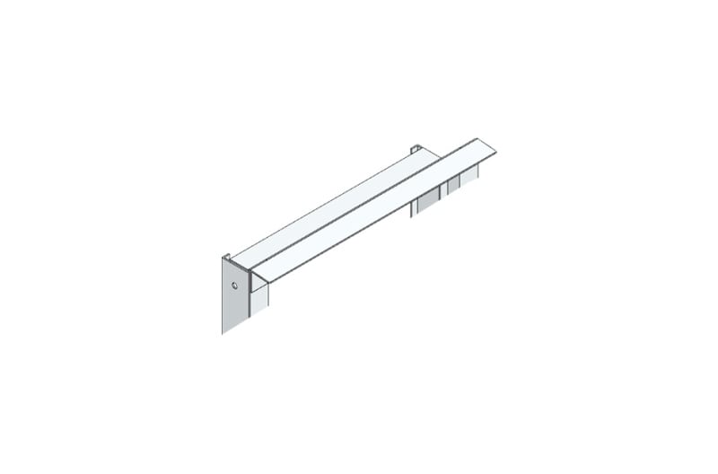MEHLER - Regenleiste für UM-Türrahmen Breite A aus Aluminium