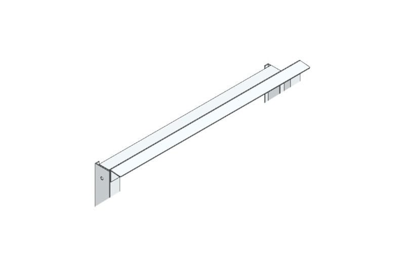 MEHLER - Regenleiste für UM-Türrahmen Breite B aus Aluminium