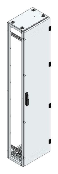 MEHLER - Alu-Anreihschrank BxHxT 400x1800x300mm o. Rückwand, o. Seitenwand, m. Türe 1fl.