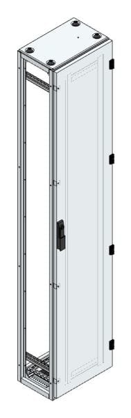 MEHLER - Alu-Anreihschrank BxHxT 400x2000x300mm o. Rückwand, o. Seitenwand, m. Türe 1fl.