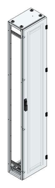 MEHLER - Alu-Anreihschrank BxHxT 400x2200x300mm o. Rückwand, o. Seitenwand, m. Türe 1fl.