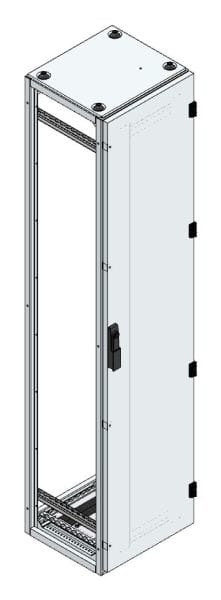 MEHLER - Alu-Anreihschrank BxHxT 400x1800x400mm o. Rückwand, o. Seitenwand, m. Türe 1fl.